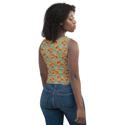 California Poppies Crop Top