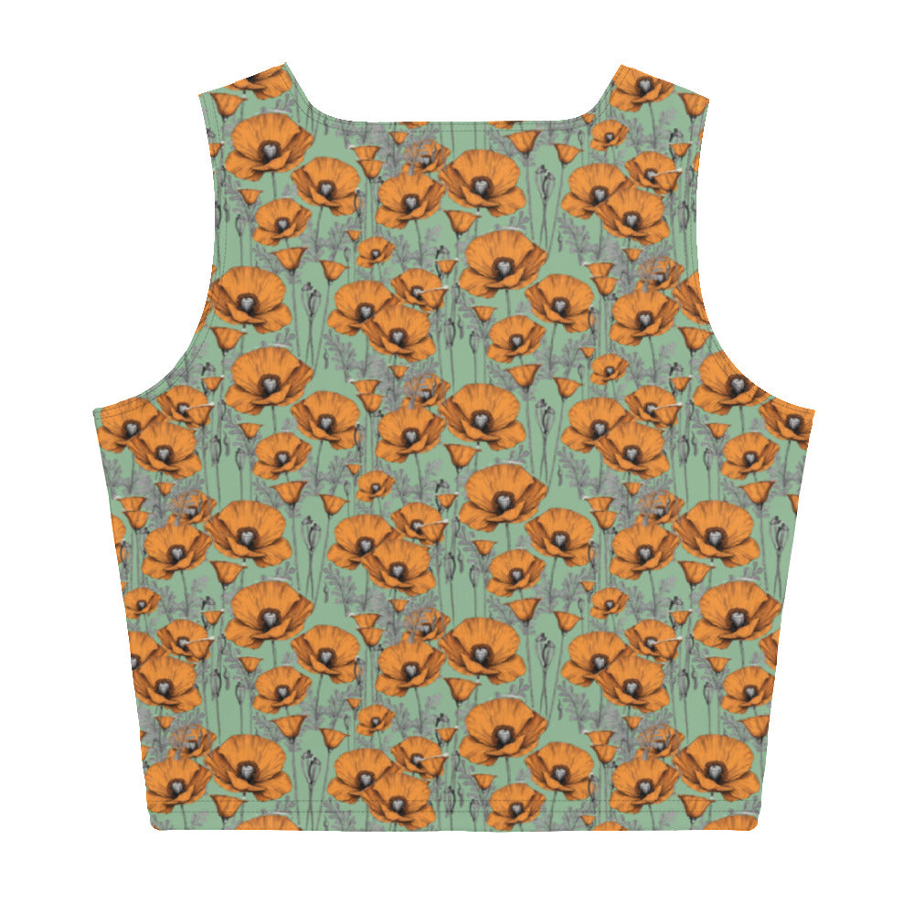 California Poppies Crop Top