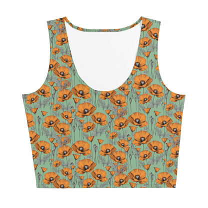 California Poppies Crop Top