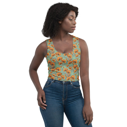 California Poppies Crop Top