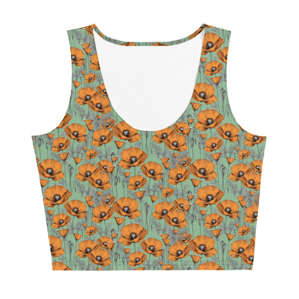 California Poppies Crop Top