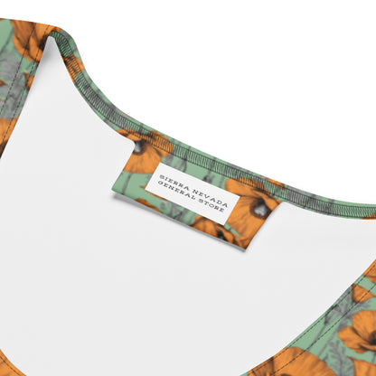 California Poppies Crop Top