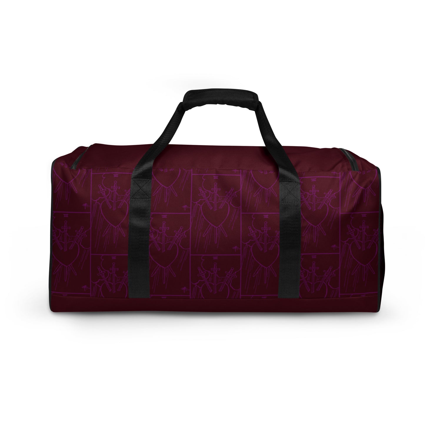 Three Of Swords Card Duffle Bag