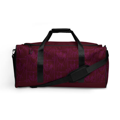 Three Of Swords Card Duffle Bag