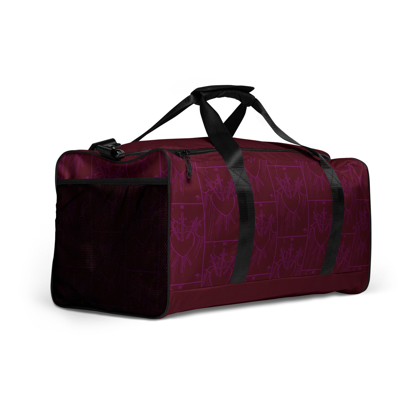 Three Of Swords Card Duffle Bag