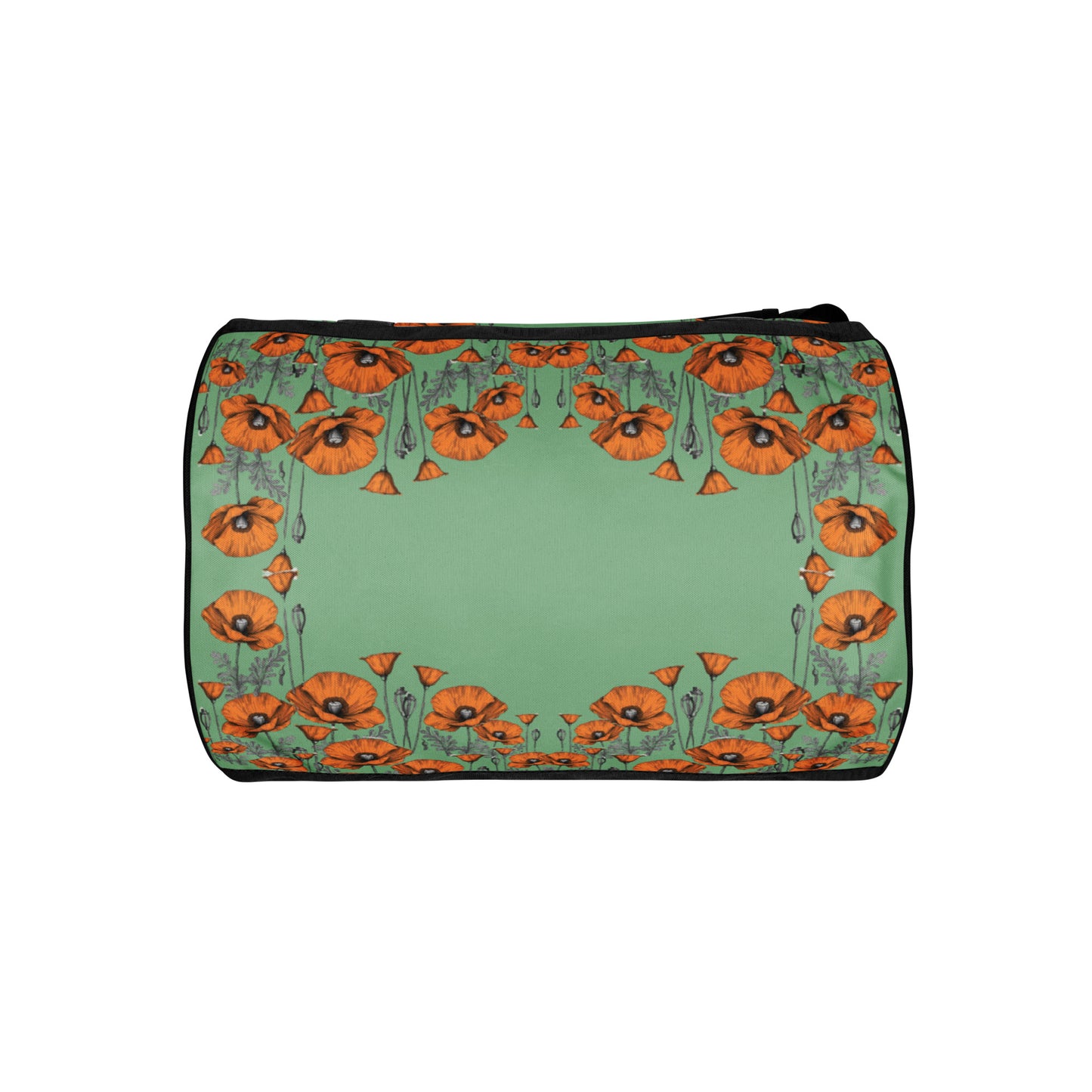 California Poppies Cylindrical Gym Bag