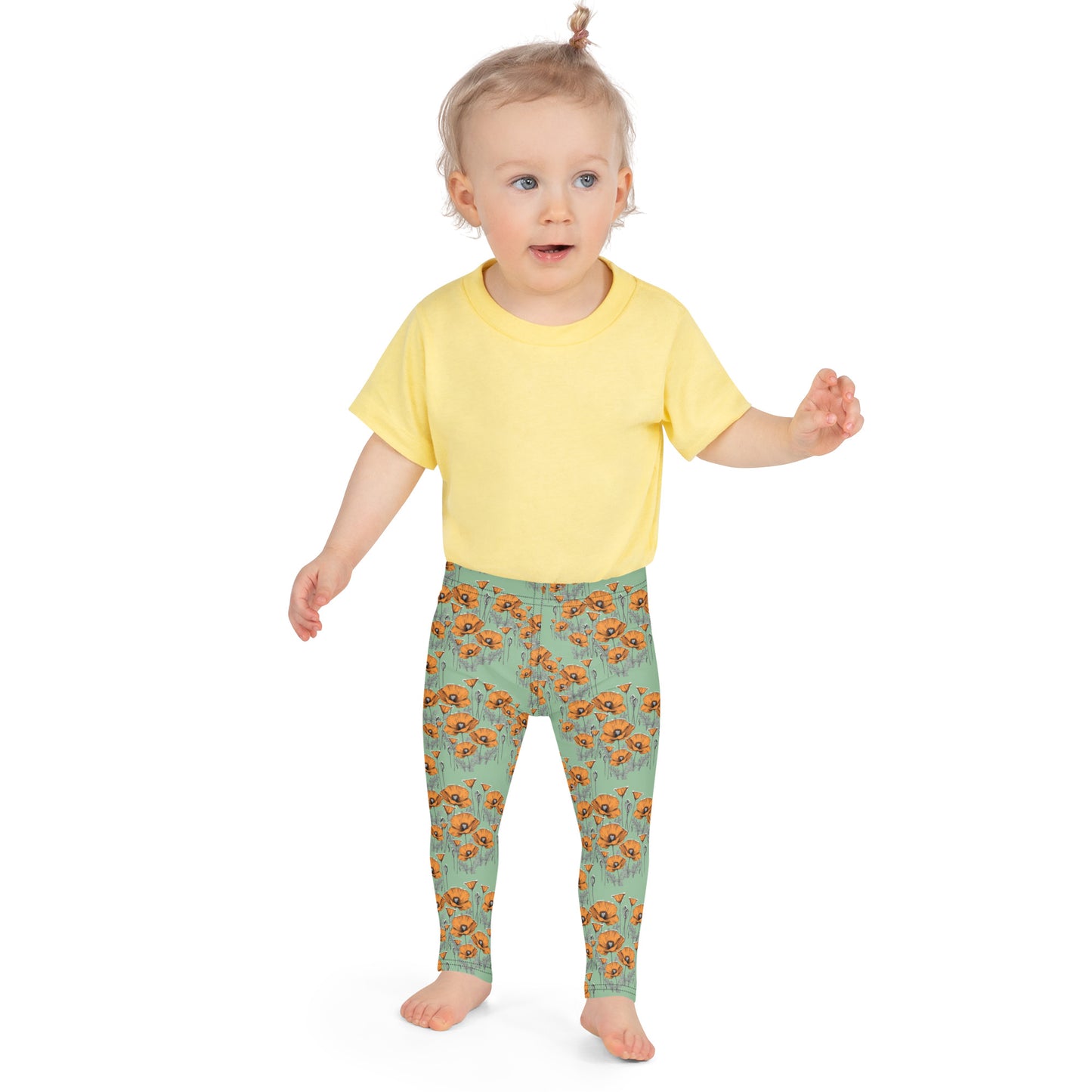 California Poppies Leggings for Tots