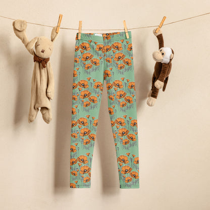 California Poppies Leggings for Tots