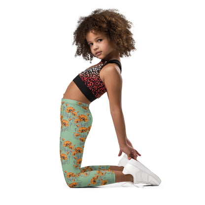 California Poppies Leggings for Tots