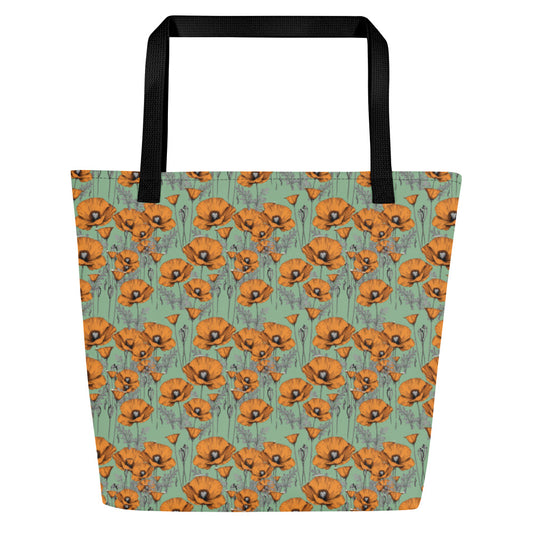 California Poppy Field Tote Bag