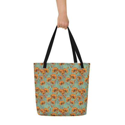 California Poppy Field Tote Bag