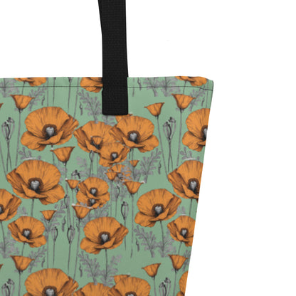 California Poppy Field Tote Bag