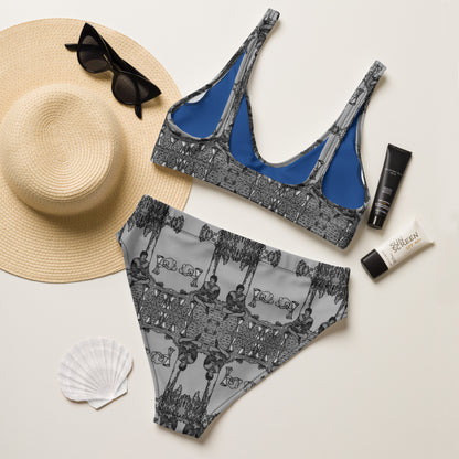 Four of Cups Card High Waisted Bikini