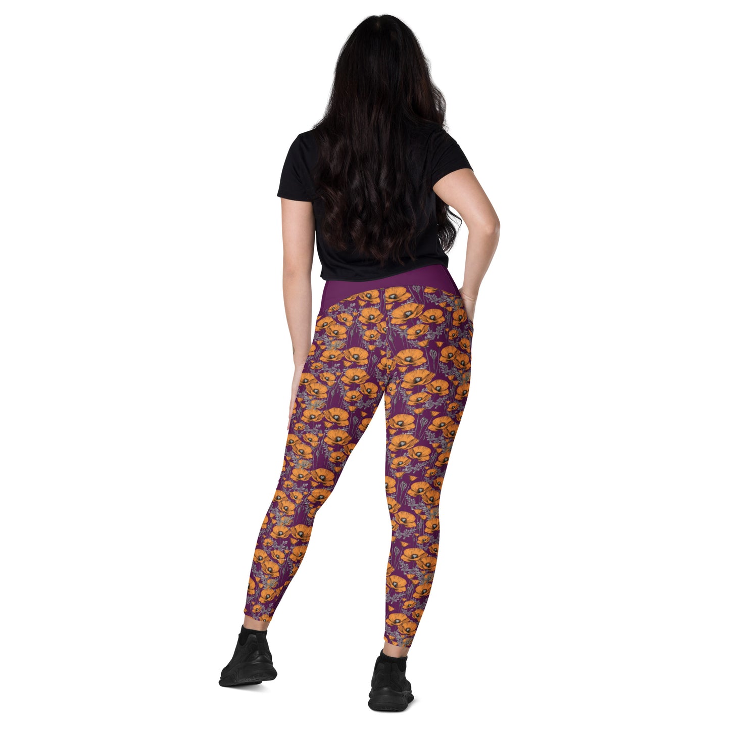 California Poppies Leggings with Pockets #2