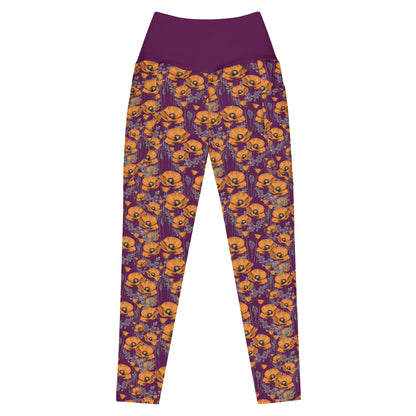 California Poppies Leggings with Pockets #2