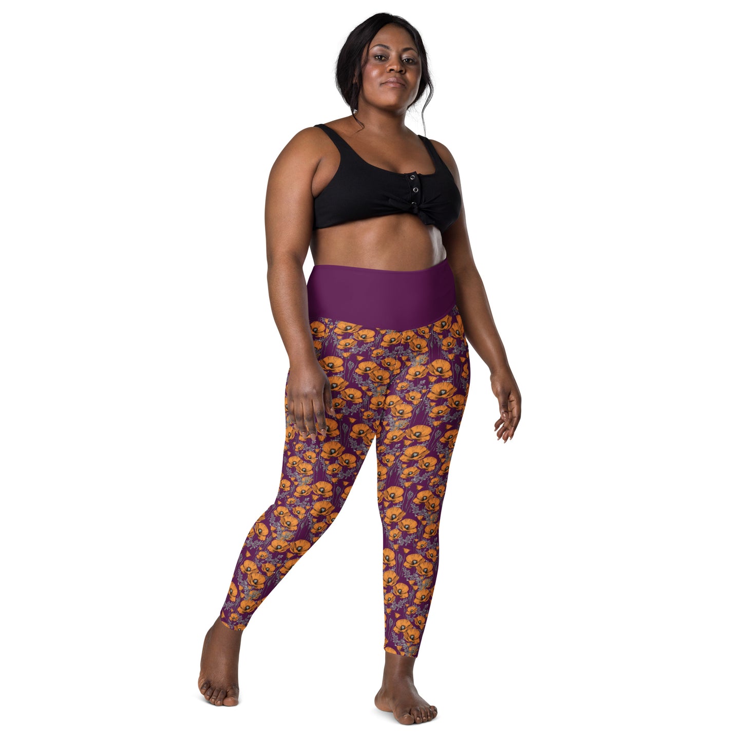 California Poppies Leggings with Pockets #2