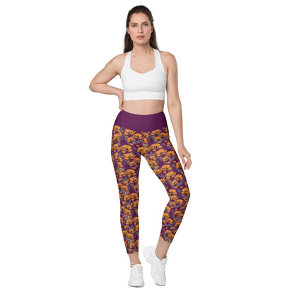 California Poppies Leggings with Pockets #2