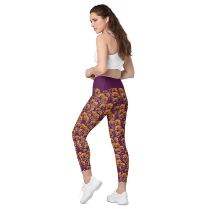 California Poppies Leggings with Pockets #2