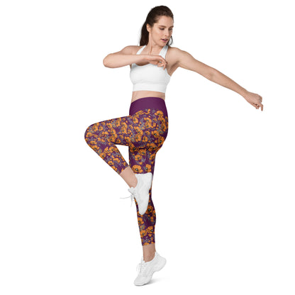 California Poppies Leggings with Pockets #2