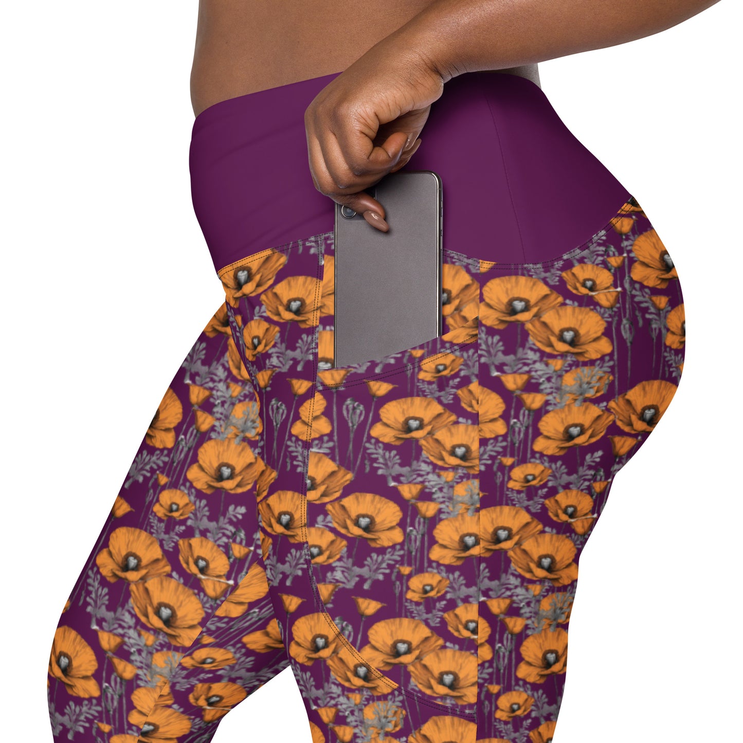 California Poppies Leggings with Pockets #2