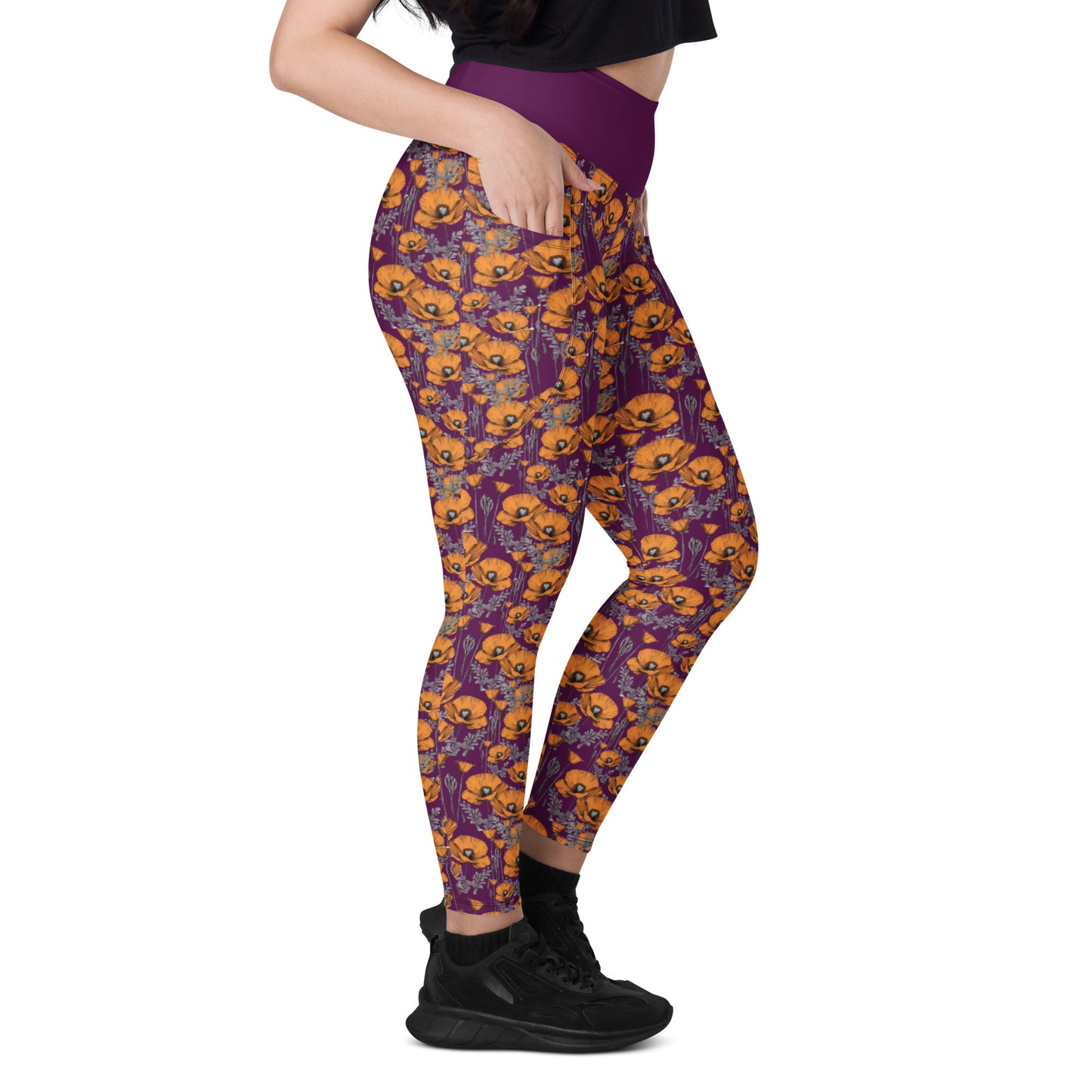 California Poppies Leggings with Pockets #2