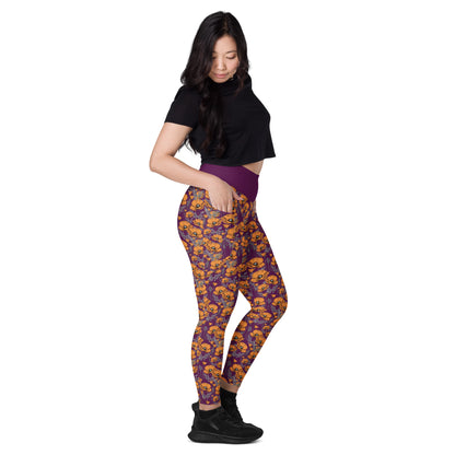 California Poppies Leggings with Pockets #2