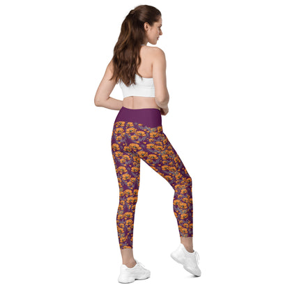 California Poppies Leggings with Pockets #2