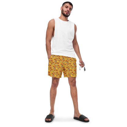 California Poppies Swim Trunks - Yellow