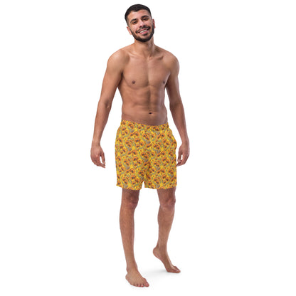 California Poppies Swim Trunks - Yellow