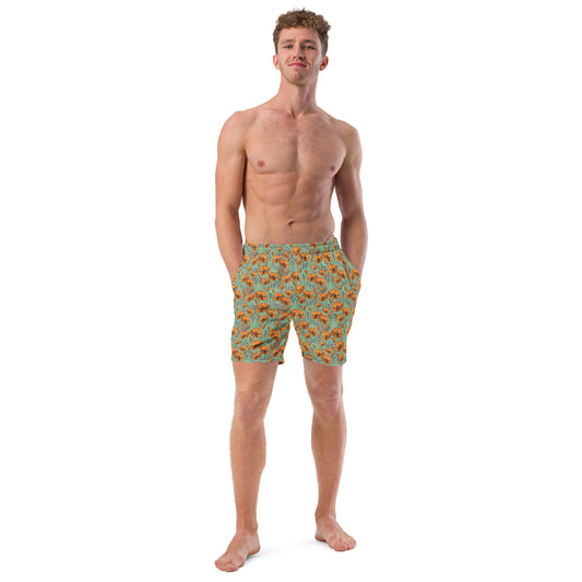 California Poppies Swim Trunks