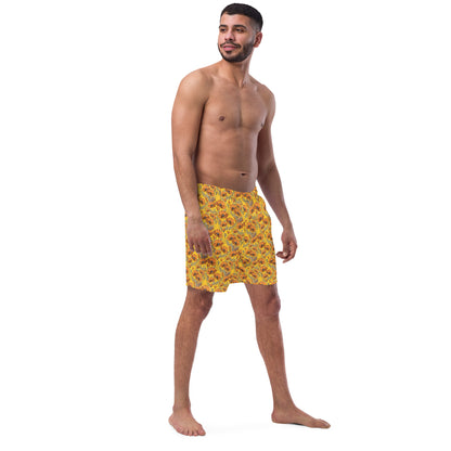 California Poppies Swim Trunks - Yellow