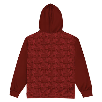 The Temperance Card Tiled Zip Hoodie