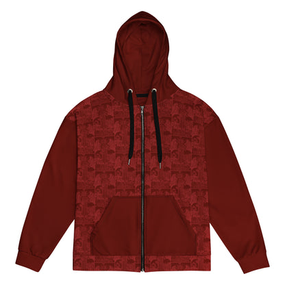 The Temperance Card Tiled Zip Hoodie