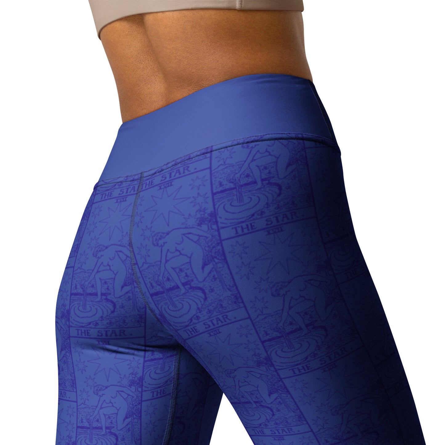 The Star Card Yoga Leggings - Indigo