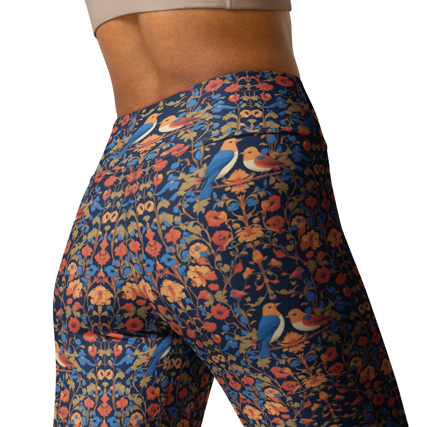 Blooming Flowers Yoga Leggings