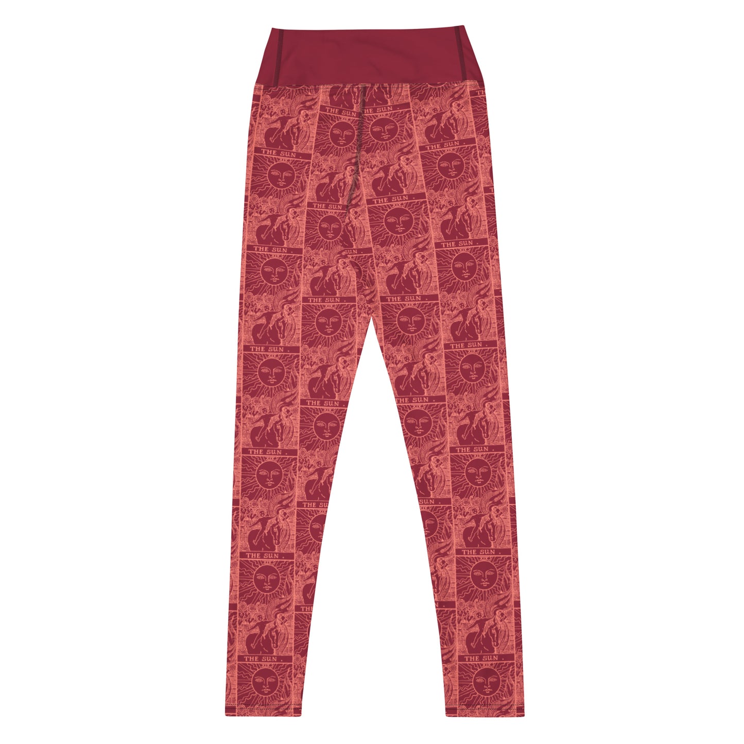 The Sun Card Yoga Leggings - Pink