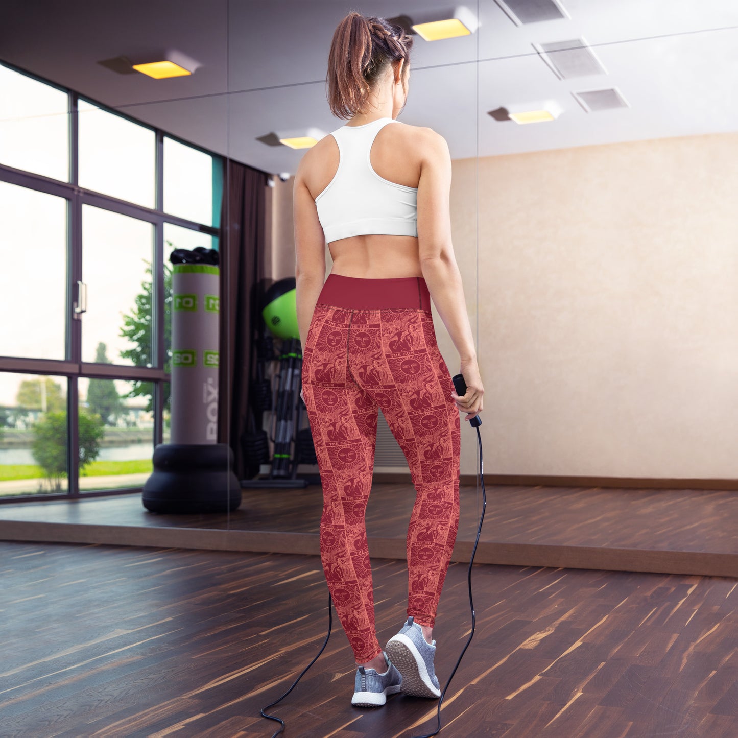 The Sun Card Yoga Leggings - Pink