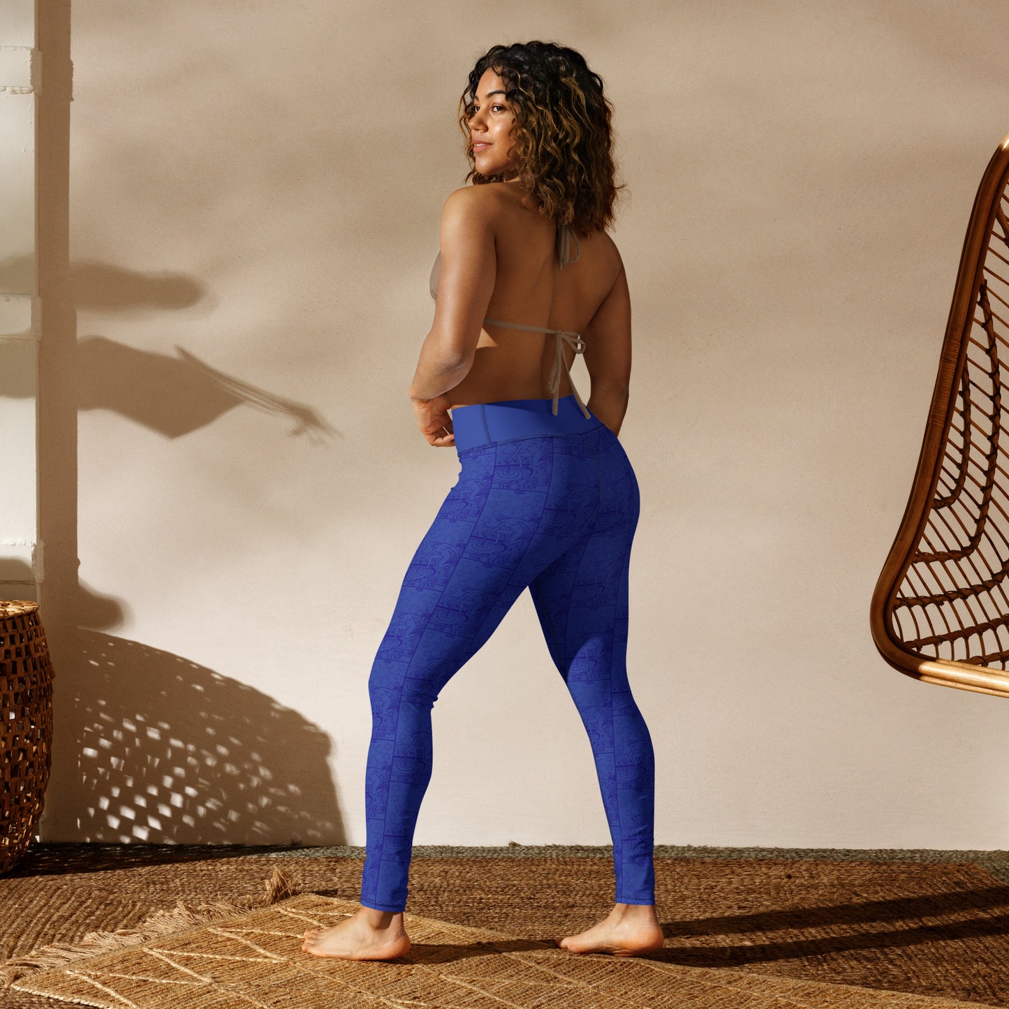 The Star Card Yoga Leggings - Indigo