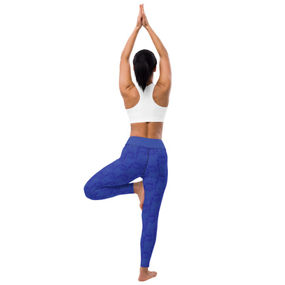 The Star Card Yoga Leggings - Indigo