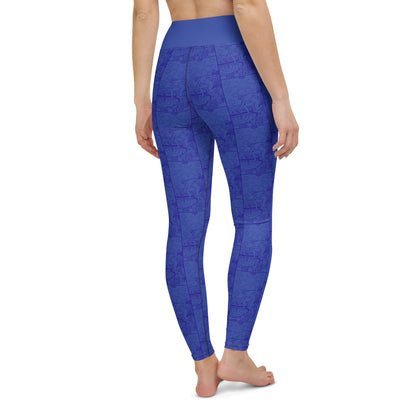 The Star Card Yoga Leggings - Indigo