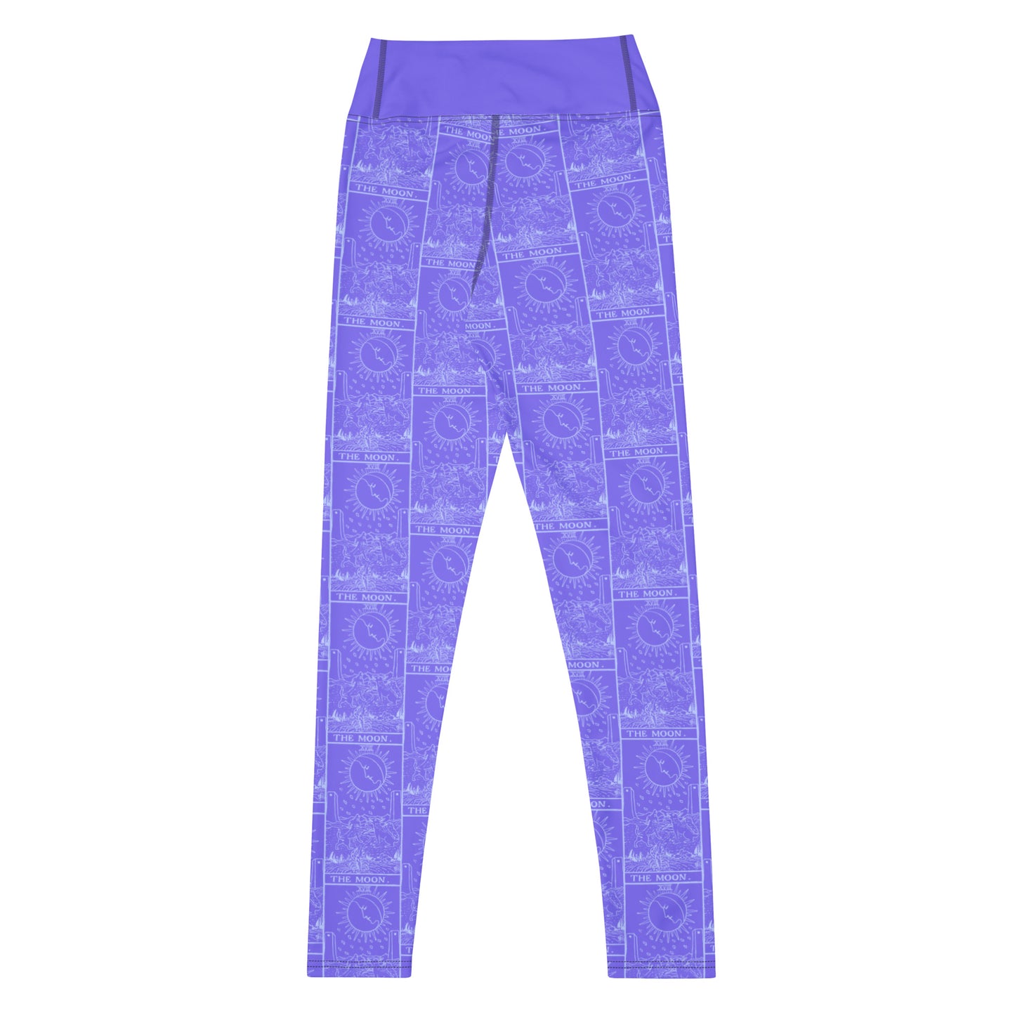 The Moon Card Yoga Leggings - Purple