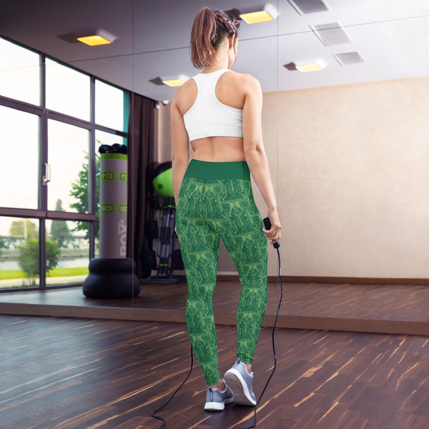 The Hierophant Card Yoga Leggings