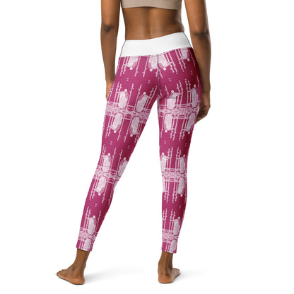 Three of Wands Card Yoga Leggings