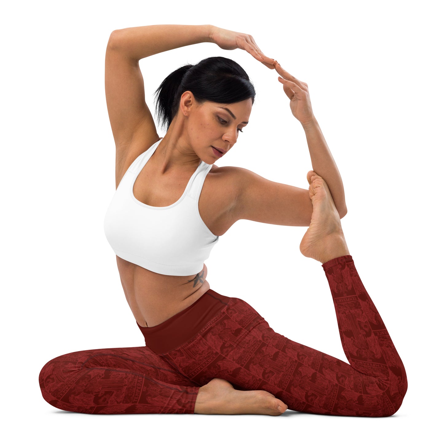 Temperance Card Yoga Leggings