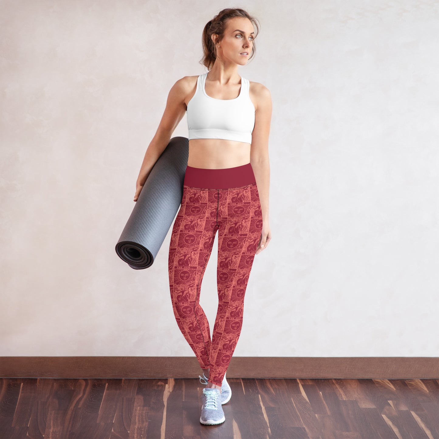 The Sun Card Yoga Leggings - Pink