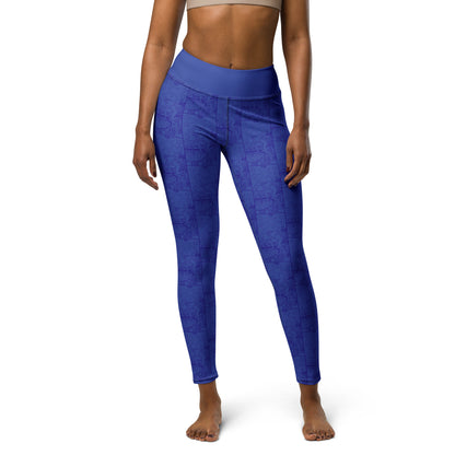 The Star Card Yoga Leggings - Indigo