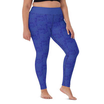 The Star Card Yoga Leggings - Indigo