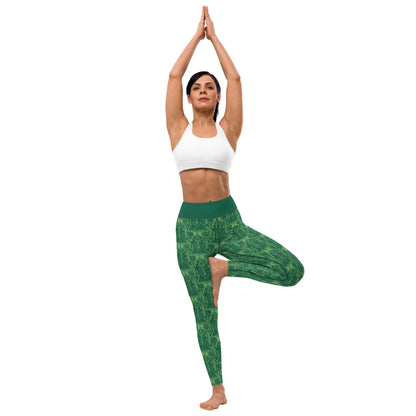 The Hierophant Card Yoga Leggings