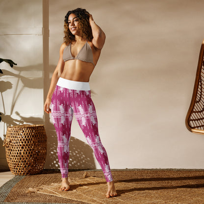 Three of Wands Card Yoga Leggings