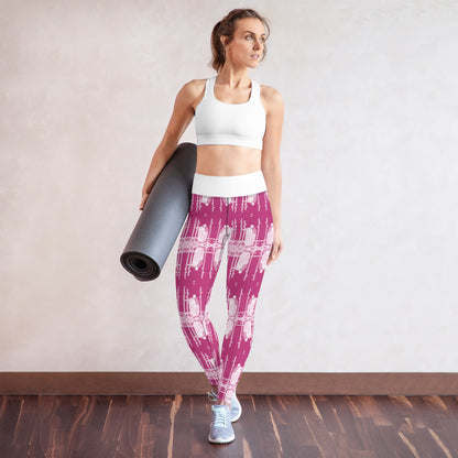 Three of Wands Card Yoga Leggings